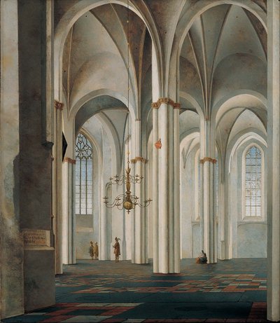 Interior of the Buurkerk, Utrecht by Pieter Janszoon Saenredam